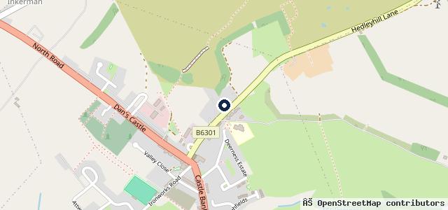 Map showing the location of Ridley Exhausts
