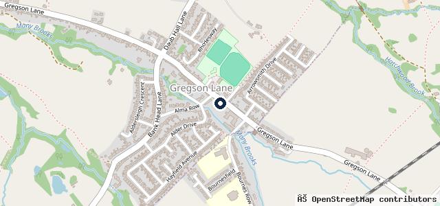 Map showing the location of Gregson Lane Garage Ltd