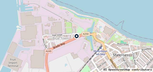 Map showing the location of G's Drive Thru M O T Centre Ltd