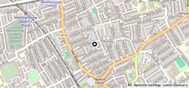 Map showing the location of Grove Motoring Centre