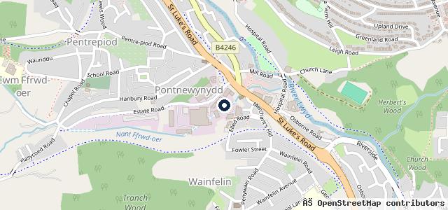 Map showing the location of H Beverstock & Sons