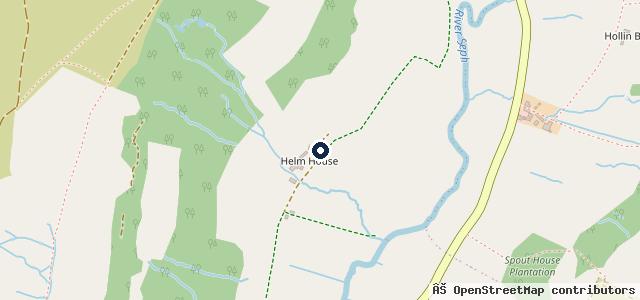 Map showing the location of H.W. and J.E. Carter Motors of Bilsdale