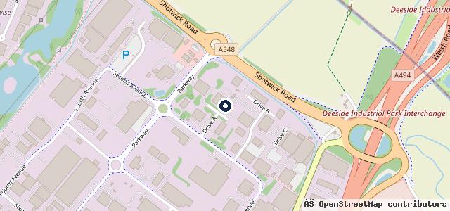 Map showing the location of Lookers Accident Repair Centre Deeside