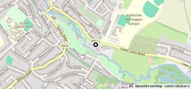 Map showing the location of Harpenden Mill Autocare