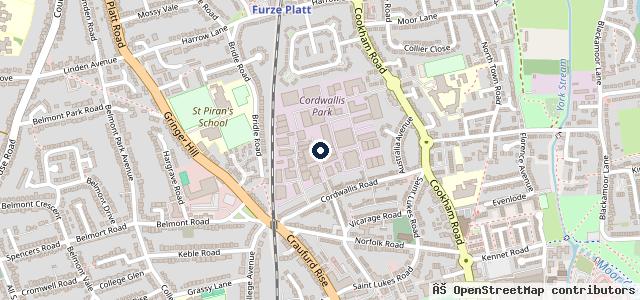 Map showing the location of Harper Motors