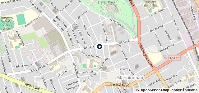 Map showing the location of Heaton Motors