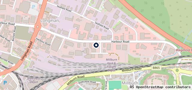 Map showing the location of Highland Audi Inverness