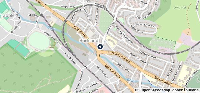 Map showing the location of Hollis Motors - Dover - VW Group Specialists