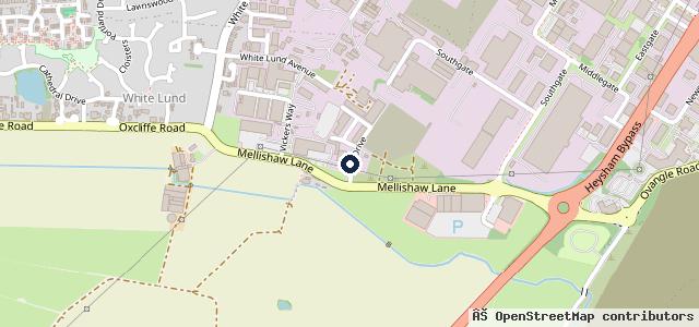 Map showing the location of Lancaster Honda