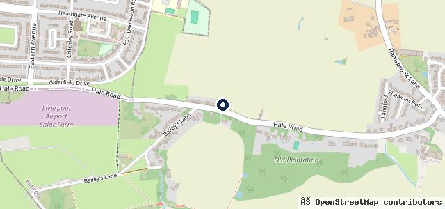 Map showing the location of Hale Service Station