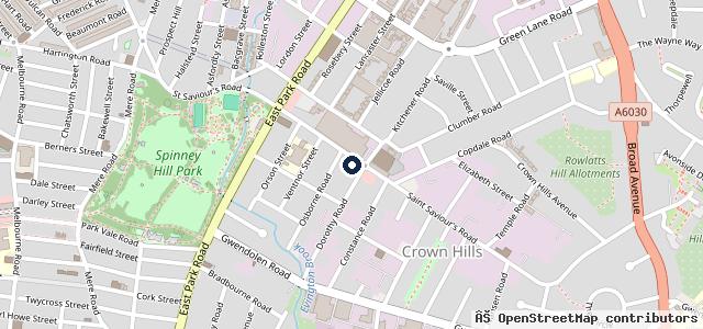 Map showing the location of Leicester Car Body Repairs