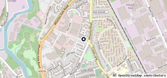 Map showing the location of Winsford Tyre & Exhaust Centre