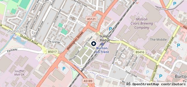 Map showing the location of MAC Motors Ltd Burton Upon Trent