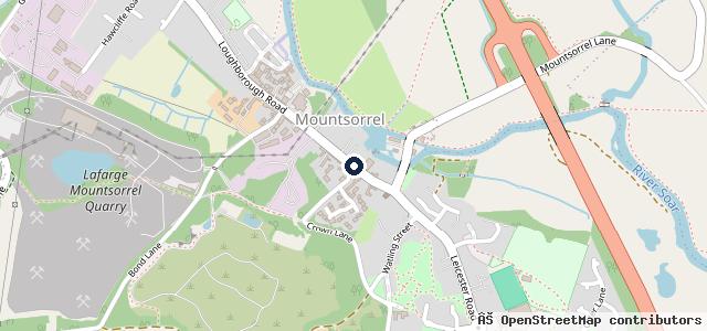 Map showing the location of Carsa | Mountsorrel