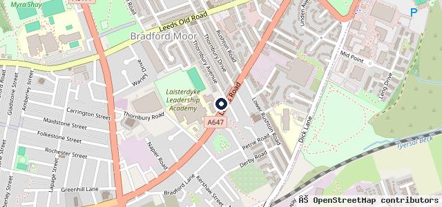Map showing the location of TYRES R US 24/7 mobile tyre service