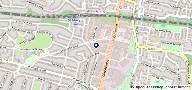 Map showing the location of Brayley Honda Orpington