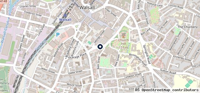 Map showing the location of Mercedes-Benz of Walsall