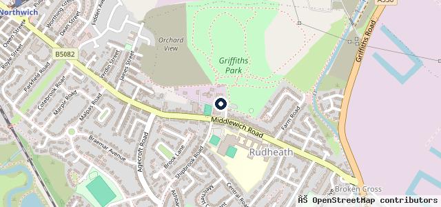 Map showing the location of A & B Autos