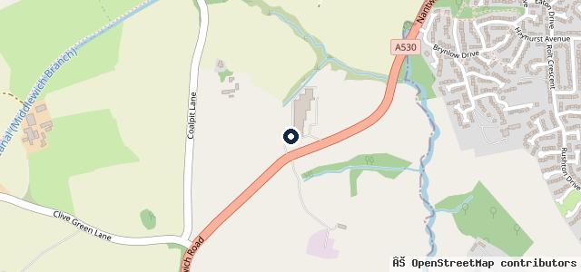 Map showing the location of Sheriff House