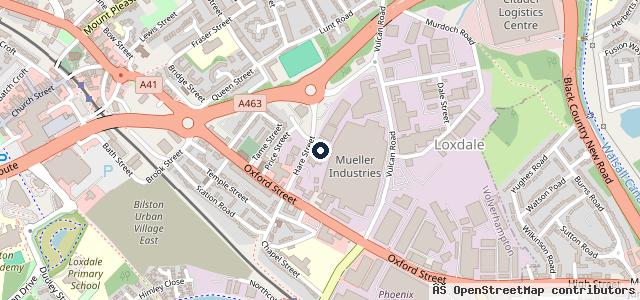 Map showing the location of Midlands Car Care