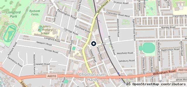 Map showing the location of Chorlton M O T & Service Ltd