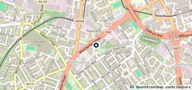 Map showing the location of Pro Fit Tyres (Northwest) Ltd