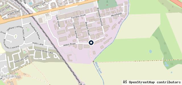 Map showing the location of Motortech Vehicle Service Centre.