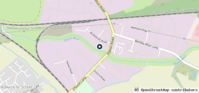 Map showing the location of Darren Ray Car Repairs