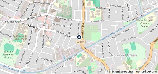 Map showing the location of Enterprise Car & Van Hire - Southall