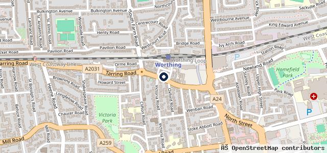 Map showing the location of Alf's Motorcycles