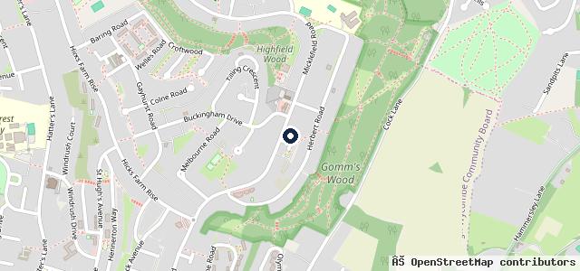Map showing the location of Bucks Trade Centre