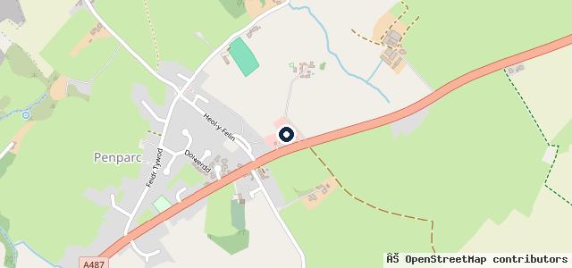 Map showing the location of OC Davies Cardigan (MG, Honda, Renault & Dacia)