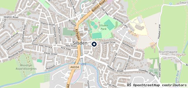 Map showing the location of P J Motors