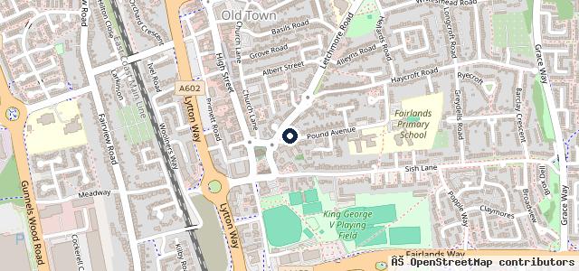 Map showing the location of Pound Avenue Car Sales
