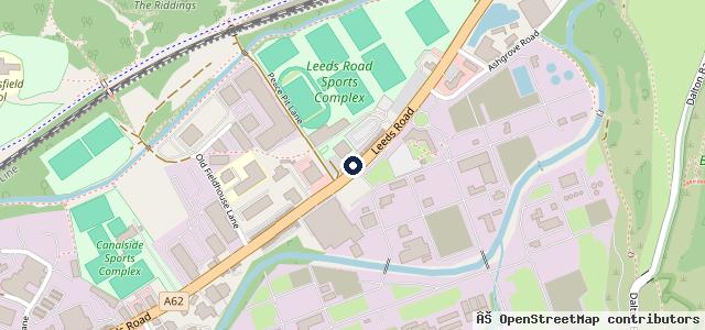 Map showing the location of RRG Toyota Huddersfield