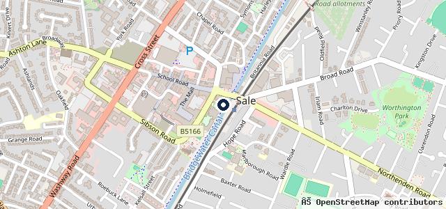 Map showing the location of Springfield MOT Centre