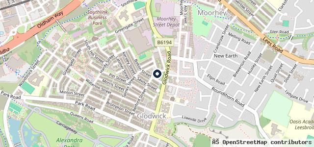 Map showing the location of Retford Street Motors