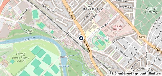 Map showing the location of Halfords Autocentre