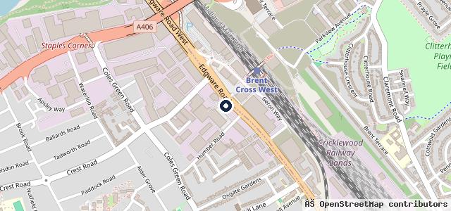 Map showing the location of Robin & Day Brent Cross