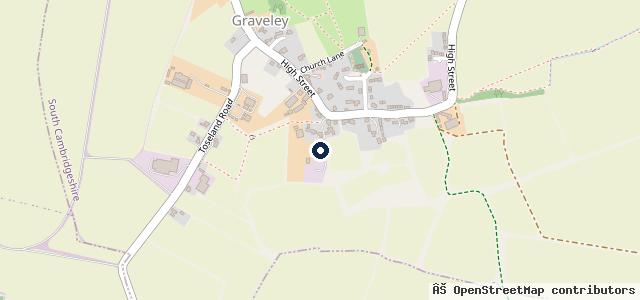Map showing the location of Graveley Garage
