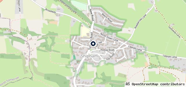 Map showing the location of Shipham Motor Company Ltd