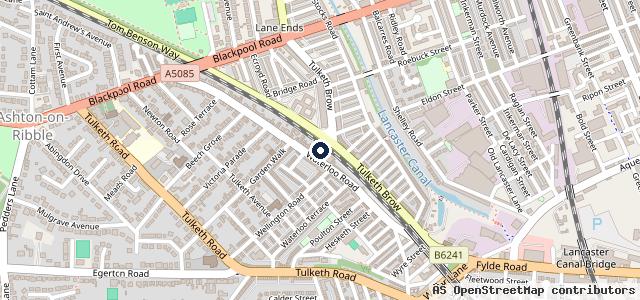 Map showing the location of MotoGB T/A Preston Motorcycles