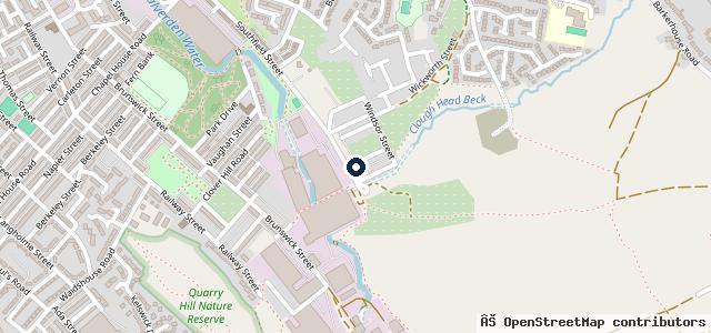 Map showing the location of Southfield Garage