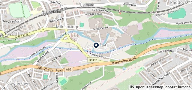Map showing the location of Huddersfield Spares Limited (Classic Mini)