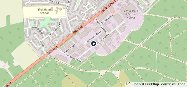 Map showing the location of C&D Motors