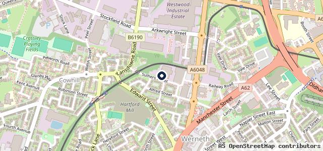 Map showing the location of Manchester Automotive Detailing LAB