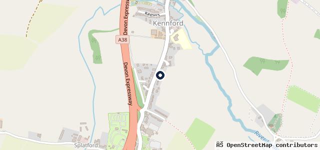 Map showing the location of The Kennford Garage Ltd