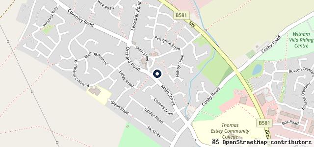 Map showing the location of Stuart Cross Motor Services LTD