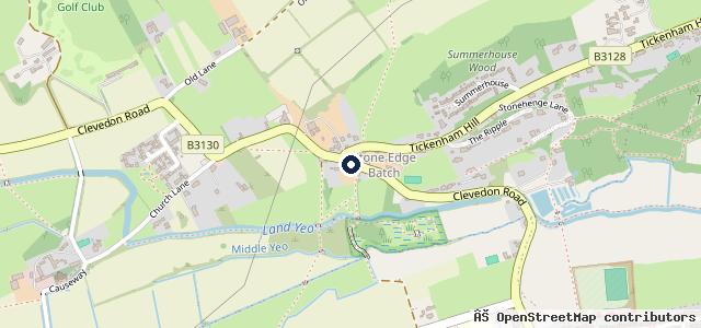 Map showing the location of Tickenham Garage