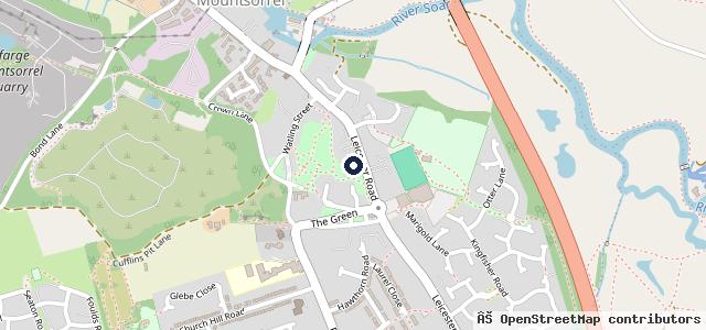 Map showing the location of Top Gear